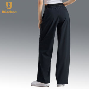 レディース ハイウエスト アウトドア クール生地 日焼け防止 スポーツパンツ 速乾 カジュアル ルーズ ワイドレッグ ストレートレッグ ヨガパンツ - Product Image 3