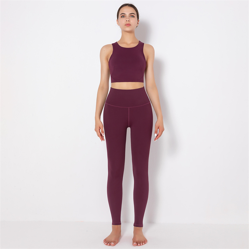 5 colors  high product quality Fashion Modern Breathable Workout Clothing Women Active Wear Yoga Set fitness