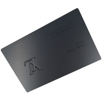 Carte nfc noire en acier inoxydable, pièces, unique, impression de code QR, en métal