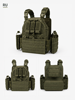 Gilet tactique porte-plaques réglable, sac de poitrine multi-poches, équipement d'entraînement extérieur