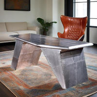 G-Bardon T8310 pour bureau d'industrieliste, ensemble complet - Finition aluminium antique, couleurs personnalisables pour la maison, l'hôtel ou le bureau