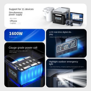 เครื่องจ่ายไฟเคลื่อนที่พลังงานแสงอาทิตย์แบบ Pure Sine Wave 220V ความจุขนาดใหญ่ พกพาสะดวก สำหรับใช้ในบ้าน ท่องเที่ยวขับรถเอง แคมป์ปิ้ง รุ่น T-1688 - Product Image 5