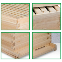 Caja de colmena de madera para herramientas de apicultura doméstica estilo Lang engrosada multicapa