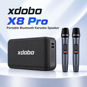 <span class=keywords><strong>XDOBO</strong></span> X8 PRO Enceinte portable d'extérieur avec subwoofer et 2 microphones sans fil pour karaoké à domicile - Product Image 1