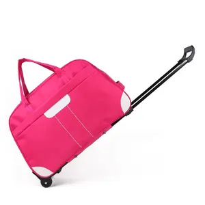 Grande capacidade oxford pole bolsa de bagagem portátil, saco de viagem de carrinho para viagem de negócios