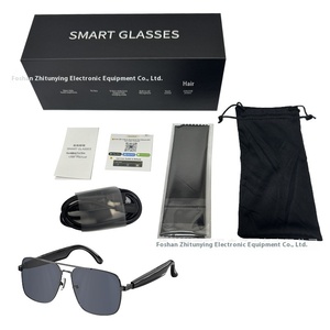 Gafas de sol negras de gama alta, AI inteligente para <span class=keywords><strong>Bluetooth</strong></span> OLED <span class=keywords><strong>PC</strong></span> Bar, reproducción de música, nuevos auriculares inalámbricos, plástico de alta calidad de sonido - Product Image 5