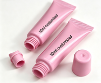 Tube de gloss à lèvres souple imprimé sur mesure, tube vide pour huile à lèvres, sérum, emballage pour cosmétiques pour les lèvres