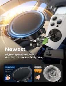 Support de téléphone pour pare-brise de <span class=keywords><strong>voiture</strong></span>, ventouse <span class=keywords><strong>en</strong></span> métal, aimant puissant, rotatif à 360°, cadre robuste, universel - Product Image 5
