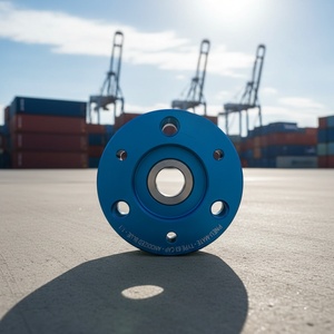 Tapa de Cilindro Neumático de Aluminio Anodizado, Tapa de Brida Mecanizada por CNC para Automatización Industrial - Product Image 2