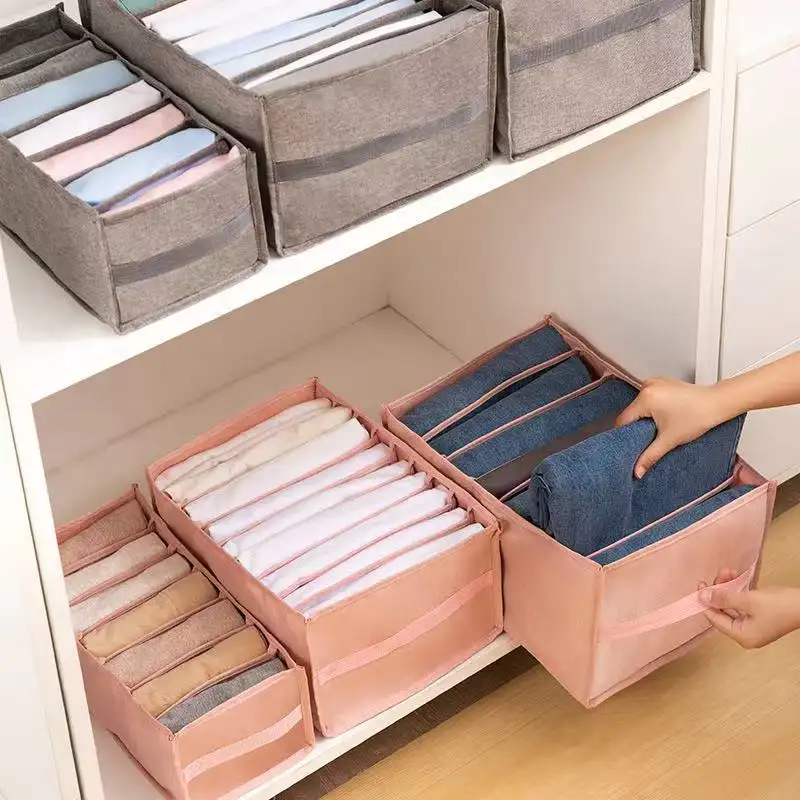HM-b001 High Quality Home Custom Storage Divider Scarfs Socks Organizer Storage Box Organiser Closet for Underwear Bras