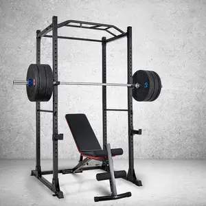 Factory Supply Custom Power Squat Rack Power Cage Weightlifting Bench Bodybuilding Squat Rack