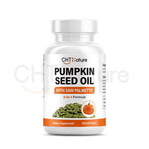 CHTNature Abóbora Semente Extract Cápsulas 3000mg Saw Palmetto e abóbora Semente Óleo Softgels - Product Image 1