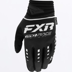FXR <b>Prime</b> MX Gloves Black White Size S Riding Gloves - Product Image 1