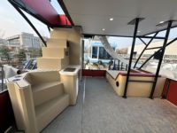 Nouveau Yacht de Luxe Sportif et de Fête à Moteur Extérieur, Bateau Ponton en Aluminium Soudé à Double Pont de 36 pieds pour Croisière, Pêche et Usage Privé en Haute Mer