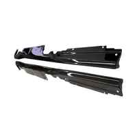 Jupes d'angle avant et arrière en fibre de carbone sèche de style OEM modifié, jupes latérales, abat-jour et kit de diffuseur arrière pour Ferrari 812