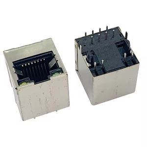 2x1 porta RJ45 Jack femmina 2x USB un tipo femmina nero con LED <span class=keywords><strong>YEL</strong></span> & GRN connettori Ethernet - Product Image 2