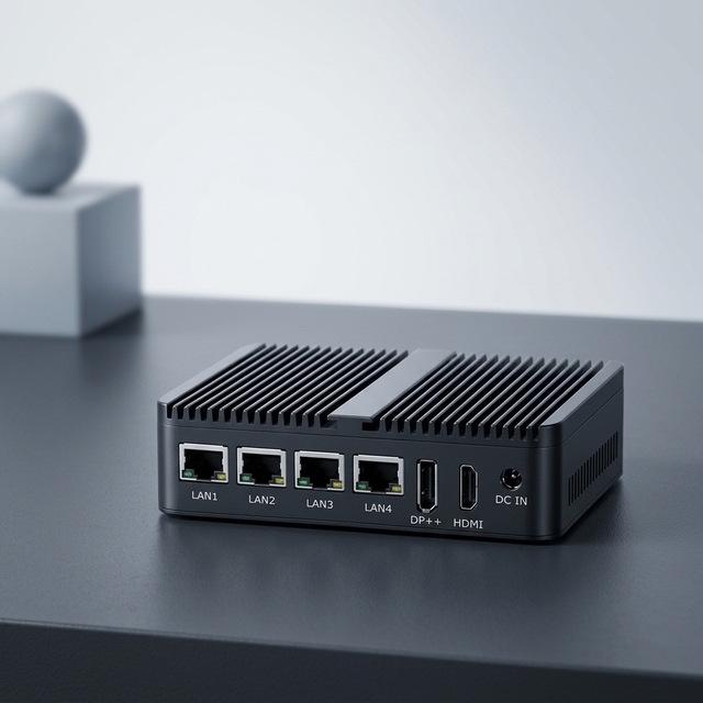 12th Gen Intel N100 Fanless Linux Pc N150 Computer Quad Core Processor Firewall Device