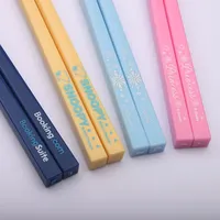 다채로운 젓가락 사용자 정의 핑크 ABS 일본 플라스틱 젓가락 로고