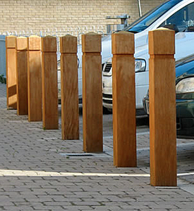 Poteaux de signalisation (bois dur décoratif) - Product Image 5