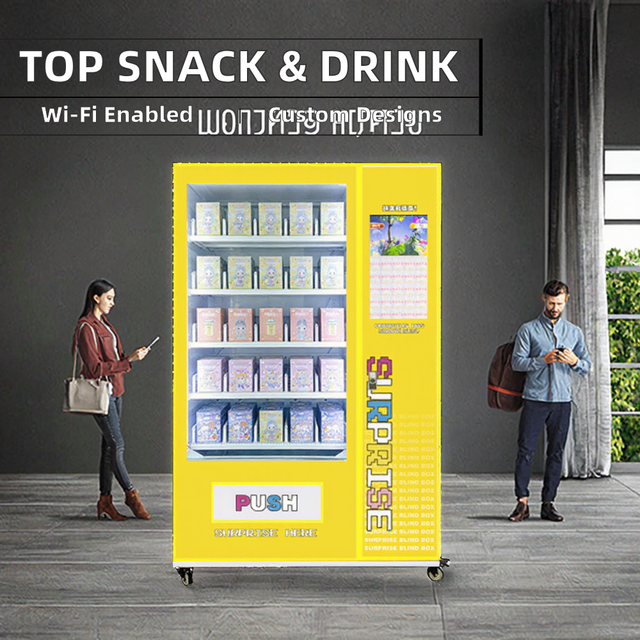 Hot Food Automatic Combo Vending Machine for Snacks and Beverages Coin QR Code Token Payment Systems