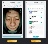 En stock Analyseur facial complet pour diagnostic esthétique clinique et test de type de peau