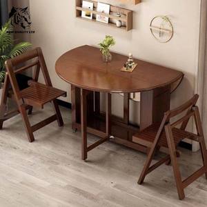 Fournisseur chinois, prix le plus bas, personnalisable, en stock, expédition immédiate, design unique, meubles de salle à manger en bois, table pliante en bois. - Product Image 5