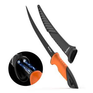 Coltello da Filettatura Professionale Pullther 9" con Fodero Magnetico e Impugnatura Antiscivolo in Gomma - Product Image 1