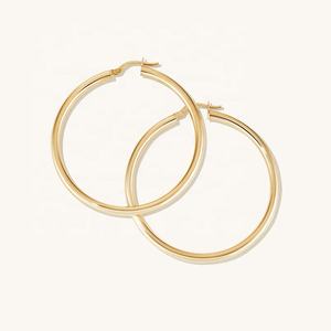2025 New Exquisite Fashion High Quality Big <b>Hoop</b> Hypoallergenic <b>Earrings</b> Brass 18k Gold Plated Hollow Gold <b>Hoop</b> <b>Earrings</b> - Product Image 4