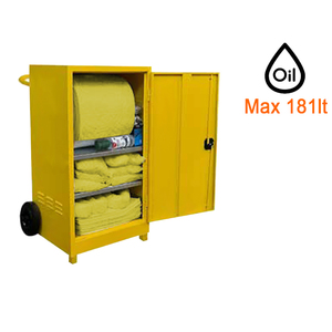 Armoire à roues Carvel 580x460x1000mm avec matériau absorbant les produits chimiques, 181lt - Product Image 6