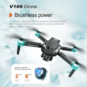 โดรนถ่ายภาพทางอากาศแบบสองแกนความละเอียดสูง พร้อมระบบควบคุมระยะไกลด้วยออปติคอลโฟลว์ ควอดคอปเตอร์ไร้แปรงถ่าน อากาศยานไร้คนขับ - Product Image 6