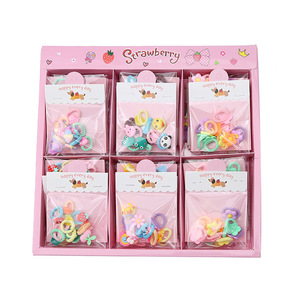 Elastici colorati per <span class=keywords><strong>capelli</strong></span> ad alta elasticità, non danneggiano <span class=keywords><strong>i</strong></span> <span class=keywords><strong>capelli</strong></span>, design simpatico a forma di macaron, accessori per <span class=keywords><strong>capelli</strong></span> per bambini, idea regalo. - Product Image 5