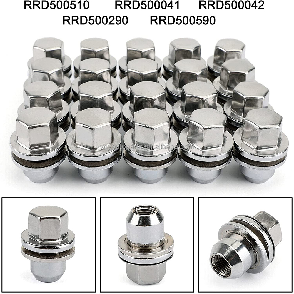 Lot 20 Écrous Roue Coniques M12x1.5 - Pour Land Rover Acier Haute Résistance