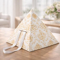 Boîte d'emballage en papier pour gâteaux et desserts, personnalisable avec logo, écologique, qualité alimentaire, boîtes à tarte, emballages pour desserts, taart doos