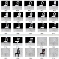 Chaise Napoléon III Royale Empilable en Résine PP Étanche Blanche pour Banquets et Réceptions