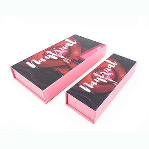 Lip Gloss Beautiful Packaging Box Fancy Design Lip Gloss Tube Custom Packaging Cardboard Magnetic Beauty Lip Gloss Gift Packaging Box With Mirror