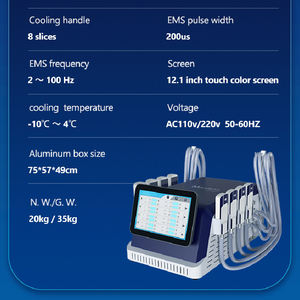 Appareil professionnel de cryo-sculpture EMS portable 2 en 1, <span class=keywords><strong>cryolipolyse</strong></span>, congélation des graisses, remodelage corporel EMS, équipement amincissant - Product Image 4