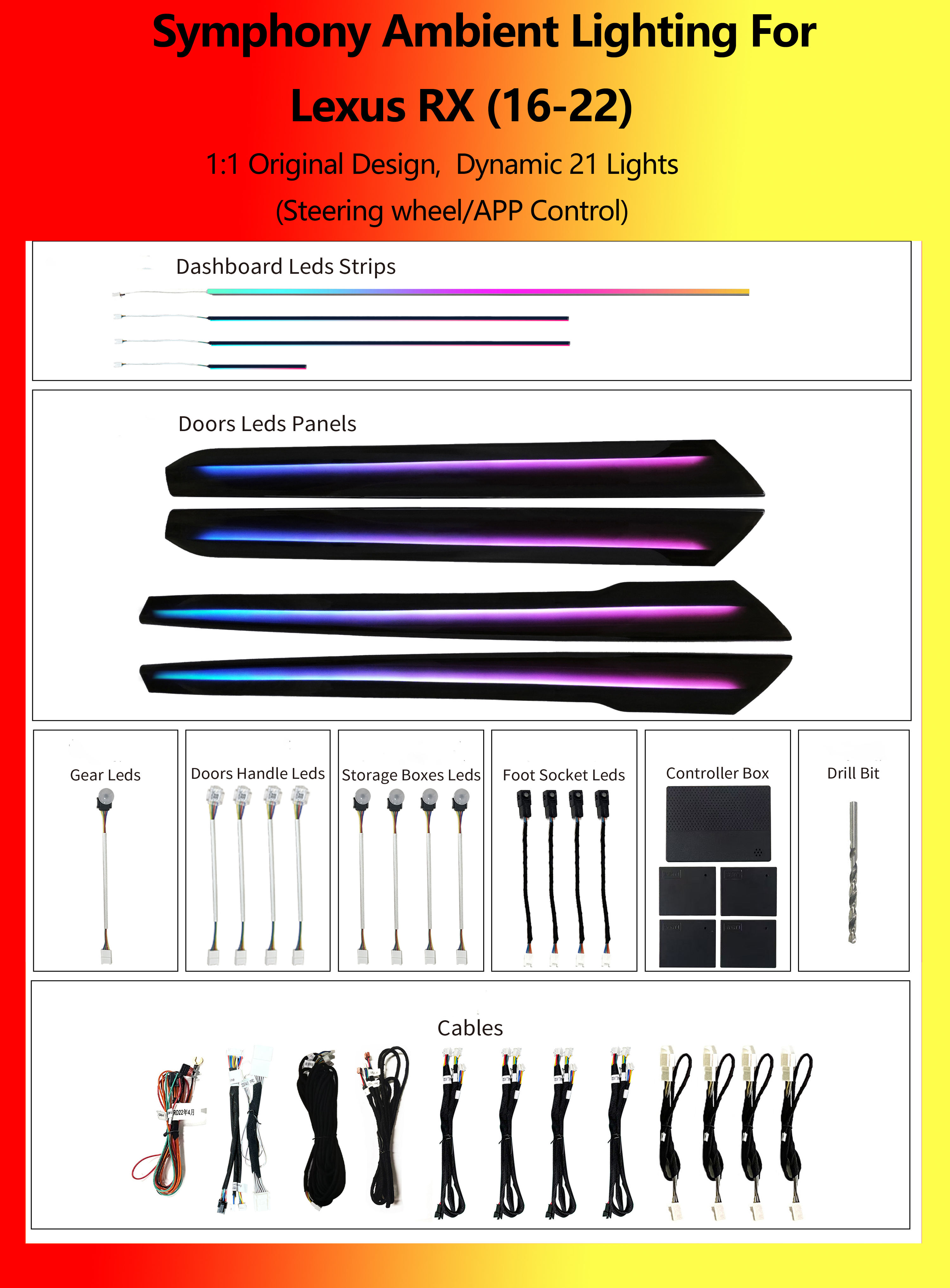 Lexus RX Dynamic Symphony 21 Lights