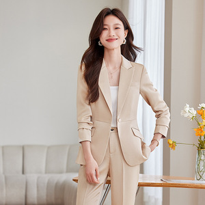 Women's Blazer Full Sleeve Polyester Worsted Anti-Wrinkle Spring Style For Commuting Work Formal Occasions - Product Image 3
