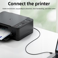 Câble d'imprimante USB 3.0 en gros, connecteurs A/B à tête carrée en cuivre pur pour transfert de données ordinateur et ordinateur portable, modèle W-U351