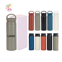 ZP Poudre Enduit Logo Personnalisé 500ml Style Japonais Gobelet Sous Vide En Acier Inoxydable Double Paroi Thermos 350ml Tasse À Café De Voyage