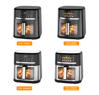 Friteuse à air numérique commerciale de haute qualité Power XL 220 volts, 10 L, sans huile, pour camping-car et usage domestique, écran tactile