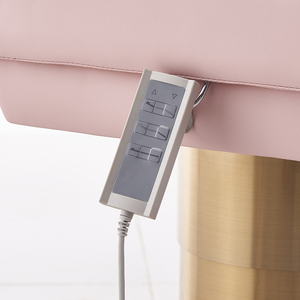 Pink Electric Lifting Massage <b>Table</b> Bed <b>Adjustable</b> Salon Spa Facial Treatment Couch with Headrest PVC Upholstery - Product Image 4