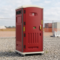 Cabine de toilettes publique portable, unité WC mobile, abri de toilettes extérieur, toilettes portables modulaires en HDPE