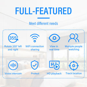 E27 Smart lampadina di sicurezza telecamera WiFi con visione notturna e rilevamento del movimento per la casa lampadina di sicurezza della macchina fotografica - Product Image 4