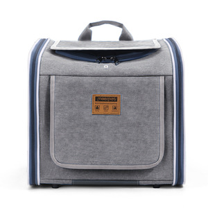 Tas Gendong Hewan Peliharaan Lipat Portabel Gaya Nordik Bahan Oxford untuk Mobil & Sepeda Penggunaan Luar Ruangan Kucing & Anjing - Product Image 6
