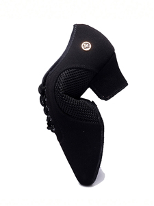 Moderno Tango Cha Cha <span class=keywords><strong>da</strong></span> donna <span class=keywords><strong>scarpe</strong></span> <span class=keywords><strong>da</strong></span> ginnastica comode suole in camoscio di cotone con suola morbida traspirante <span class=keywords><strong>tacco</strong></span> <span class=keywords><strong>basso</strong></span> 3cm per interni - Product Image 3