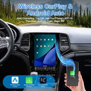 Navihua 13.3' Tesla Style Car Radio for Jeep Grand Cherokee 2014-2022 Wireless Carplay Android Auto GPS DSP Auto Stereo <b>Player</b> - Product Image 2