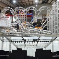 Estructura de Aluminio Premium para Eventos, Estructura Curva Redonda para Porterías, Estructura de Iluminación en Forma de Arco Personalizada para Conciertos y Espectáculos