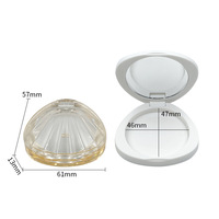 Nouvelle Boîte Vide Compacte Transparente Style Coque 5G pour Poudre de Fard à Joues Cosmétique, Éclaircissant Monocouleur, Contour et Fard à Paupières