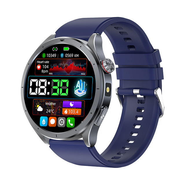 TKYUAN 2026 ECG Smart Watch with Call Function Flashlight AI Voice Assistant Body Temperature Health Monitoring Smartwatch